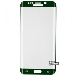 Защитное стекло для Samsung G928 Galaxy S6 Edge Plus, 3D, зеленое