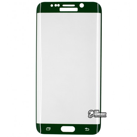 Защитное стекло для Samsung G928 Galaxy S6 Edge Plus, 3D, зеленое