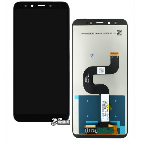 Дисплей для Xiaomi Mi 6X, Mi A2, черный, без рамки, копия, (TFT) M1804D2SG, M1804D2SI