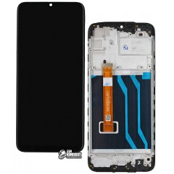 Дисплей для Realme 5, черный, с рамкой, оригинал (PRC)