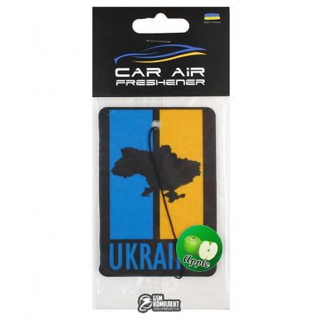 Автомобільний ароматизатор UA Design Ukraine (apple)