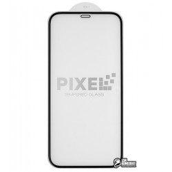 Защитное стекло для iPhone 12, iPhone 12 Pro, Pixel, 3D, черное