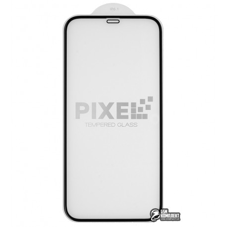 Защитное стекло для iPhone 12, iPhone 12 Pro, Pixel, 3D, черное