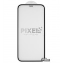 Защитное стекло для iPhone 12, iPhone 12 Pro, Pixel, 3D, черное