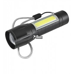 Ліхтарик Police BL-T629S-XPE+COB, вбудований акб, зум, зарядка MicroUSB