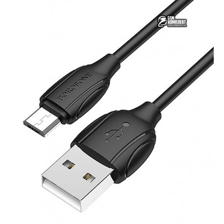 Кабель Micro-USB - USB, Borofone BX19, 1 метр, 2,4Ампера
