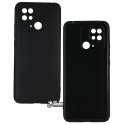 Чехол для Xiaomi Poco C40, Redmi 10C, Сarbon Edition, силиконовый, черный