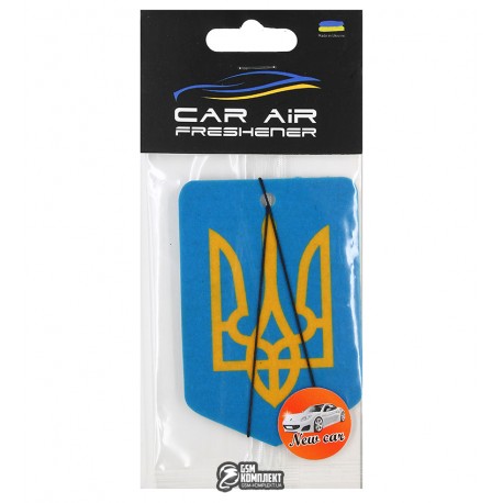 Автомобільний ароматизатор (пахучка) UA Герб (new car)