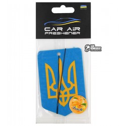 Автомобільний ароматизатор (пахучка) UA Герб (peach)
