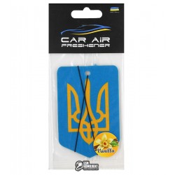 Автомобільний ароматизатор (пахучка) UA Герб (vanilla)