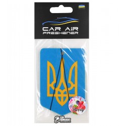 Автомобільний ароматизатор (пахучка) UA Герб (wild berry)