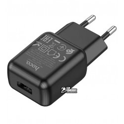 Сетевое зарядное устройство Hoco C96, 1USB, черное