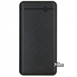 Power bank Philips DLP1710CB, 2USB 5В/2.1А, 10000 mAh, черный