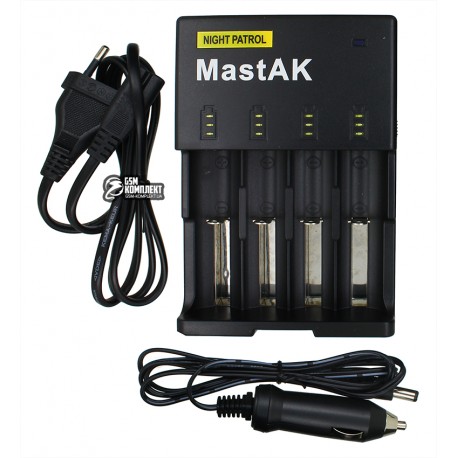 Зарядное устройство Mastak MTL-465, 4 канала, LCD, Ni-Mh/Li-ion/Ni-CD/18650