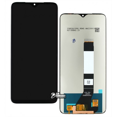 Дисплей для Xiaomi Poco M3, Redmi 9T, чорний, без рамки, копія