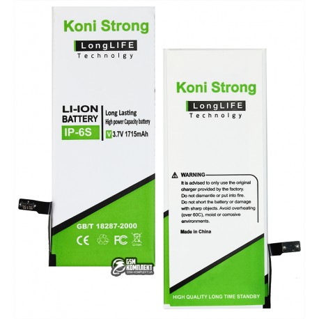 Аккумулятор Koni Strong для Apple iPhone 6S, Li-Polymer, 3,7 В, 1715 мАч