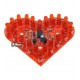 DIY конструктор "Пульсирующее светодиодное сердце" K204.1, набор для пайки
