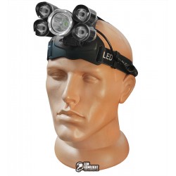 Налобний ліхтарик Police W4430-T6+4XPE Bike, 2x18650, zoom