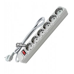 Фильтр сетевой 1,8 м ProLogix (PRS-075P6-18G) 0.75 мм, 6 розеток, серый