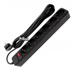 Фильтр сетевой 4,5 м ProLogix (PRS-075P6-45B) 0.75 мм, 6 розеток, черный Фильтр сетевой 4,5 м ProLogix (PRS-075P6-45B) 0.75 мм, 6 розеток, черный