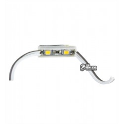 Світлодіодний модуль SMD2835 MR2L2835WW 2 світлодіоди IP66, 12В, 2 LED SMD2835 20-30Lm (біле тепле світло); 3500K; 20mA;