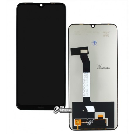 Дисплей для Xiaomi Redmi Note 8, чорний, лого Redmi, без рамки, копія, M1908C3JH, M1908C3JG, M1908C3JI