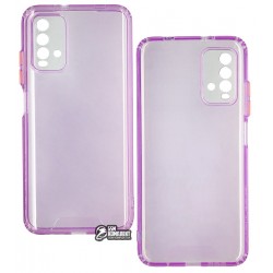 Чехол для Xiaomi Redmi 9T/Redmi 9 Power, Acid Color, прозрачный силикон, purple