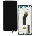 Дисплей для Xiaomi Redmi 10 2021, черный, с рамкой K19A, оригинал (PRC), carbon gray