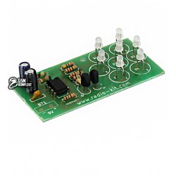 DIY конструктор "Мігаюча світлодіодна квітка", K147, набір для паяння