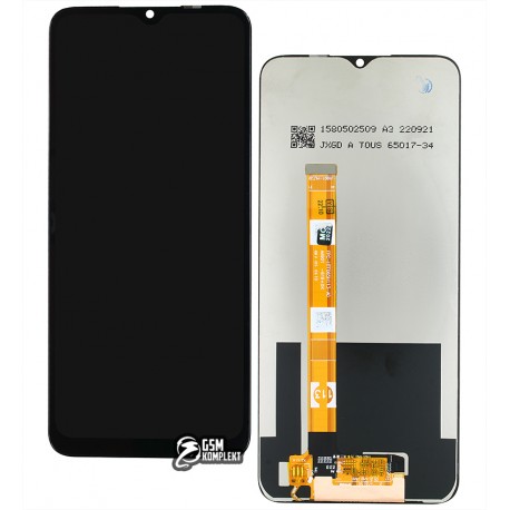 Дисплей для Oppo A54S, чорний, із сенсорним екраном (дисплейний модуль)