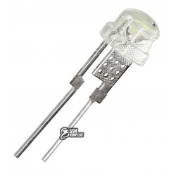 Світлодіод 5мм білий короткий, 5500-10 000мКд OSW5XL56E1R