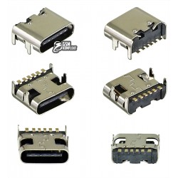 Конектор зарядки USB Type-C, 6pin, smd на плату RAT-L6.8YS Конектор зарядки USB Type-C, 6pin, smd на плату RAT-L6.8YS