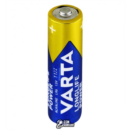 Батарейка лужна VARTA Longlife Power (high energy) (Alcaline), AA, LR6, 1 штука