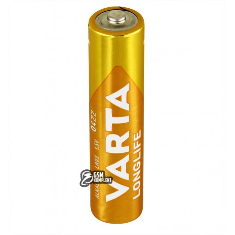 Батарейка лужна VARTA Longlife (Alcaline), AAA, LR3, 1 штучка
