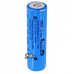 Аккумулятор 18650, (Li-ion 3.7V 2000mAh), XU101632, с защитой Аккумулятор 18650, (Li-ion 3.7V 2000mAh), XU101632, с защитой