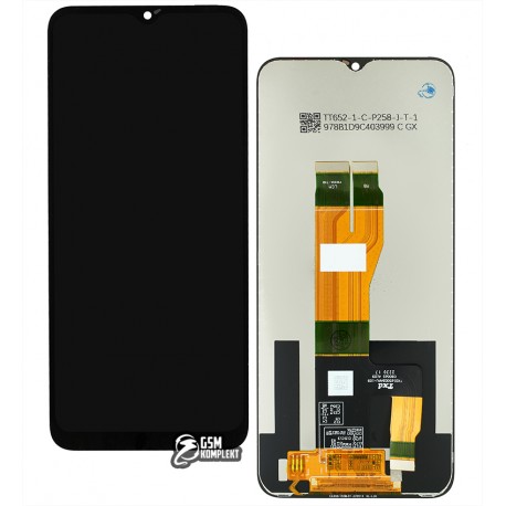 Дисплей Realme C30S, чорний, із сенсорним екраном (дисплейний модуль)