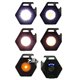 Ліхтарик брелок W5131, 3*COB (Теплий/Холодний/червоний) зарядка від Type-C, карабін, магніт, шнурок, 6 режимів роботи