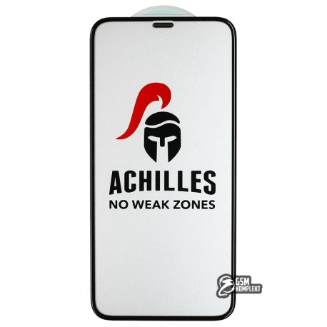 Захисне скло для iPhone X, iPhone Xs, iPhone 11 Pro, Achilles, 3D, чорне