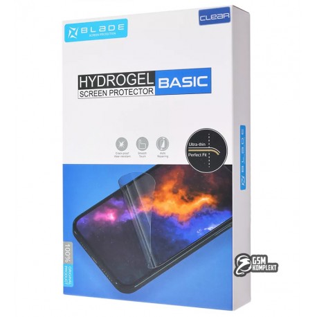 Защитная гидрогелевая пленка BLADE Hydrogel Screen Protection Basic, прозрачная глянцева, универсальная