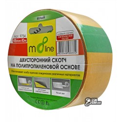 Двосторонній скотч m8line на поліпропіленовій основі, 48мм*10м,
