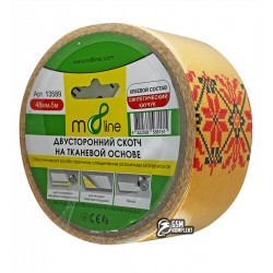 Двосторонній скотч m8line на тканинній основі, 48мм*5м,