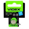 Батарейка AG12, Videx Alkaline, 1шт
