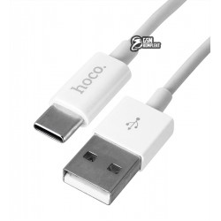 Кабель Type-C - USB, Hoco X64 Lightweight charging data, 1 метр, до 2.4А, белый Кабель Type-C - USB, Hoco X64 Lightweight charging data, 1 метр, до 2.4А, белый