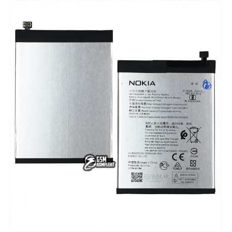 Аккумулятор WT340 для Nokia G10, G20, Li-Polymer, 3,85 B, 5050mAh, оригинал (PRC)