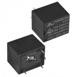 Реле електромагнітне JQC-3FF- 5VDC-1A-10A Tongling