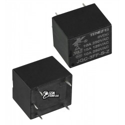 Реле електромагнітне JQC-3FF- 9VDC-1C-10A Tengfei
