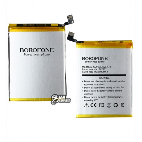 Аккумулятор Borofone BLP727 для Oppo A5 (2020), A9 (2020), A11, A11x, Li-Polymer, 3,87 B, 5000 мАч