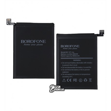 Аккумулятор Borofone BM4W для Xiaomi Mi 10T Lite, Li-Polymer, 3,87 B, 4820 мАч