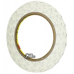 3M™ 9448A Двухсторонний скотч, белый 25м х 3мм, толщина 0,14 мм