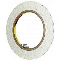 3M™ 9448A Двухсторонний скотч, белый 25м х 5мм, толщина 0,14 мм